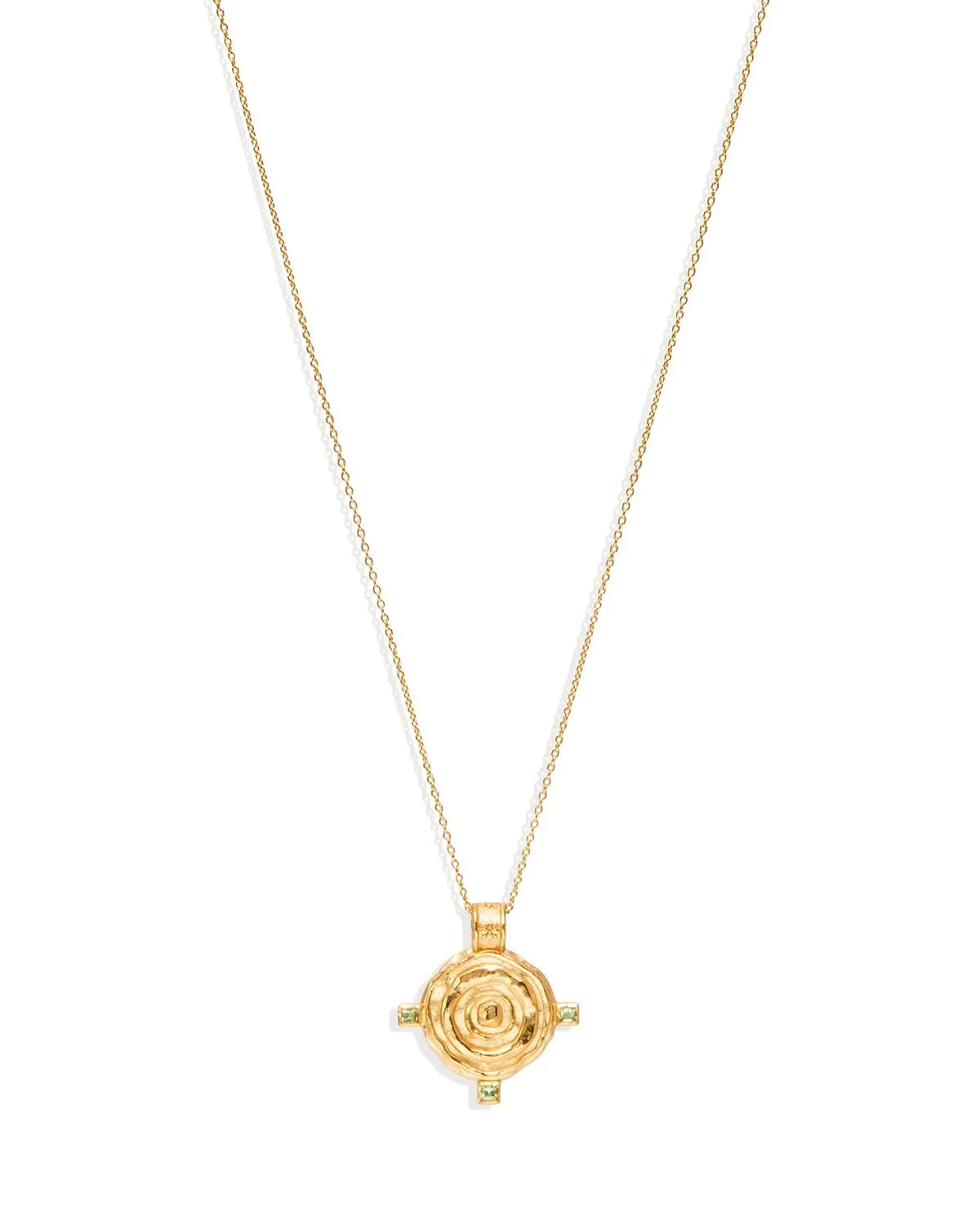 Shield Necklace Gold