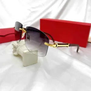 Wood Metal Sunglasses Handmade-نظارات شمسية